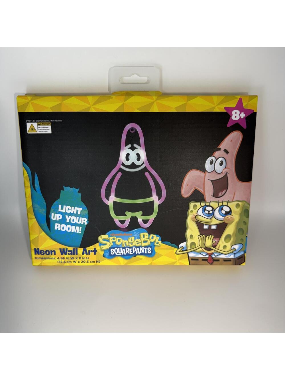 SpongeBob Patrick Star Neon Wall Art LED Sign Nickelodeon Room Decor New Box